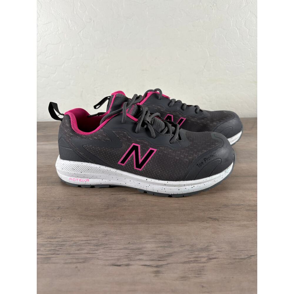 New Balance Logic Comp Toe‎ Gray Pink Women's Work Shoes Size 6 EU 37- NWOB